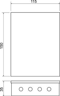 رسم وحدة تحكم الشبكية ACS RS-485 Gate-4000