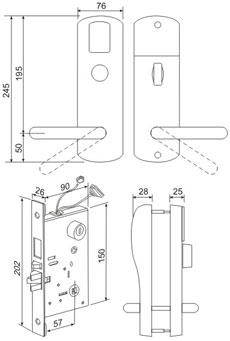 قفل باب الكتروني