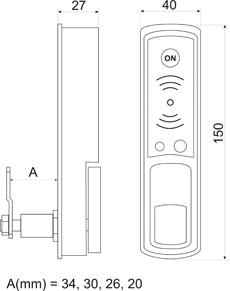 قفل إلكتروني للأثاث